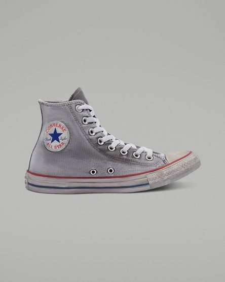 Tenisi Inalti Barbati Converse Chuck Taylor All Star Panza Smoke Gri Albi | RO E0NDZ748